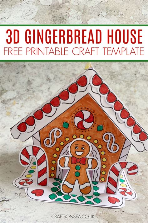 Next-Level Crafting: Advanced Printable Gingerbread House Templates