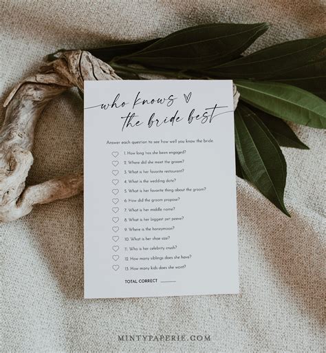 Nostalgia & "How Well Do You Know the Bride?": Sweet & Personal Connections