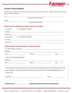 Notifying Institutions & Closing Accounts