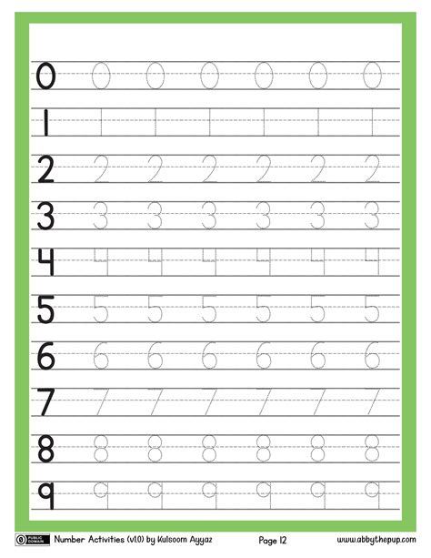 Number Nirvana: Tracing Numbers 0-9