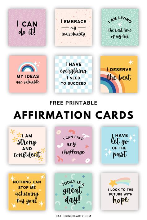 Nurturing Notes: Encouragement & Affirmation Printables
