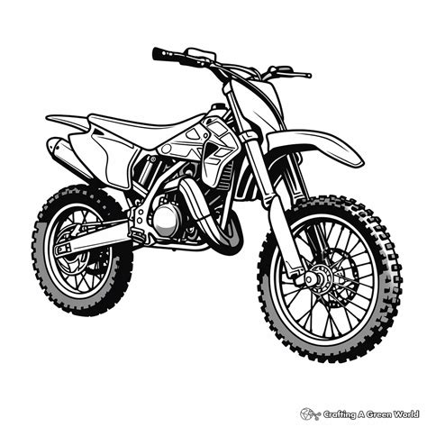 Off-Road Adventures: Dirt Bike & Enduro Coloring Pages