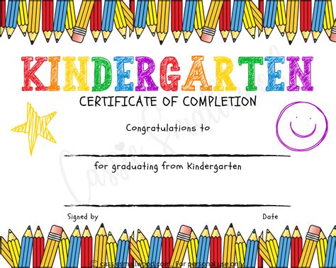 Official Recognition: Last Day of Kindergarten Certificate Printables