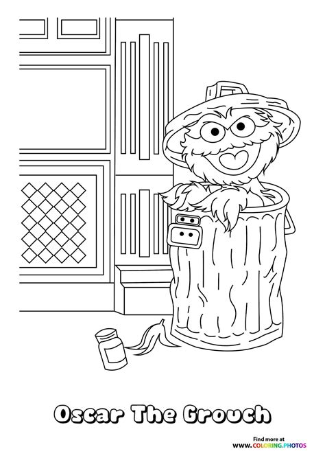 Oscar the Grouch Coloring Pages: Unleash the Inner Artist (and Grump!)