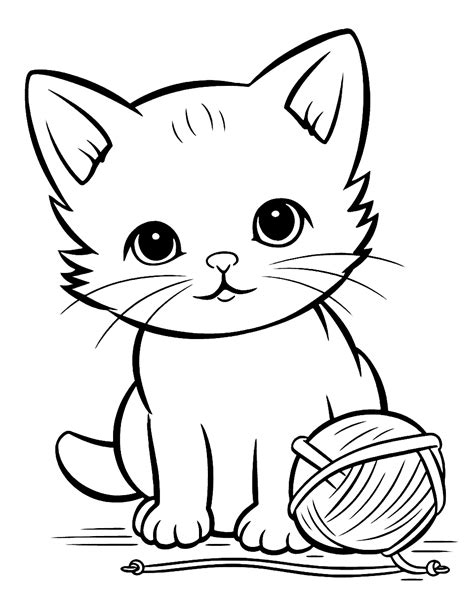 Our Favorite Cute & Cuddly Kitty Printable Coloring Pages