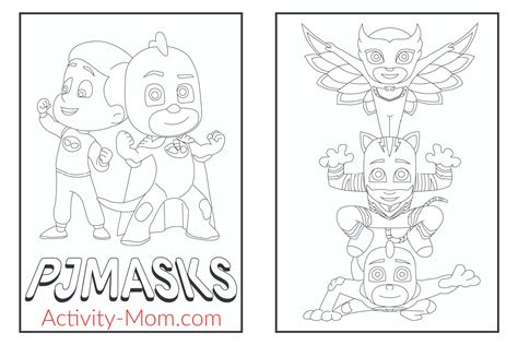 Parent's Playbook: Maximizing Fun & Learning with PJ Masks Coloring