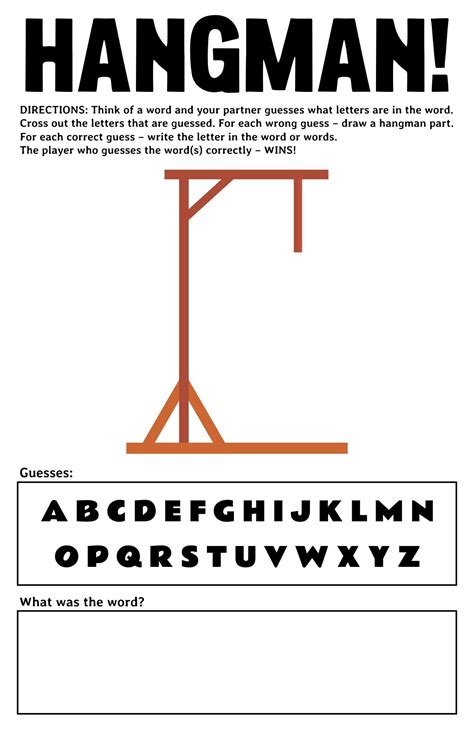 Party & Event Hangman Printables: Engaging Every Guest