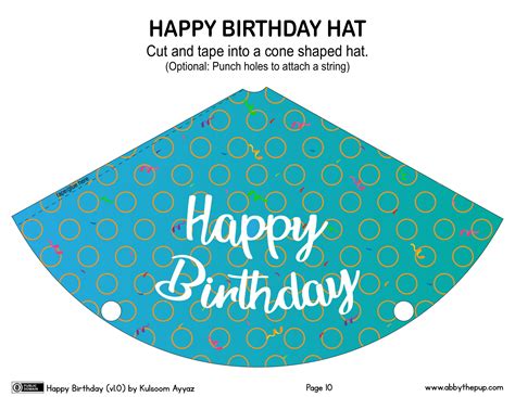 Party Perfect: Printable Hat Templates for Every Celebration & Theme