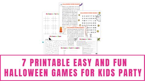Party Perfect Printables: Essential Games for Hosting Halloween Fun