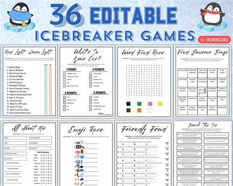 Party Perfect Printables: Group Games & Icebreakers