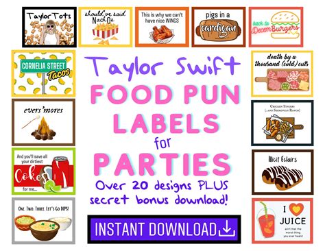 Party Perfect Puns: For Decor & Labels