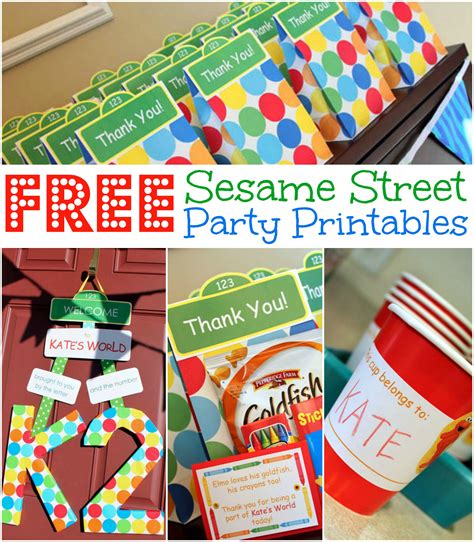 Party Perfect: Sesame Street Printables for Unforgettable Celebrations