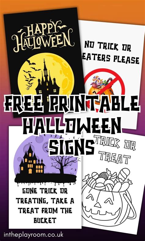 Party Perfect & Themed Halloween Printable Signs