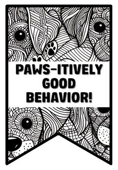 Paws-itively Adorable Coloring Pages & Activity Sheets