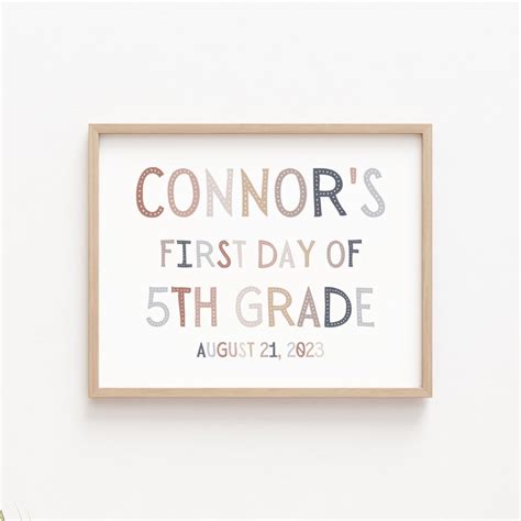 Personalized & Customizable First Day Printables