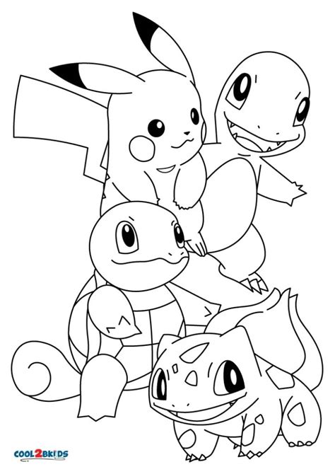 Pikachu with Friends (or Foes) Printable Coloring Pages