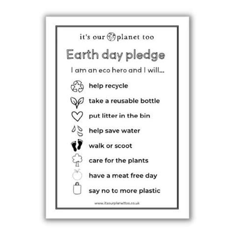 Pledge Your Planet Love: Inspirational & Action-Oriented Printables
