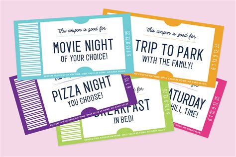 Printable Activities & Coupon Books for Endless Fun & Connection