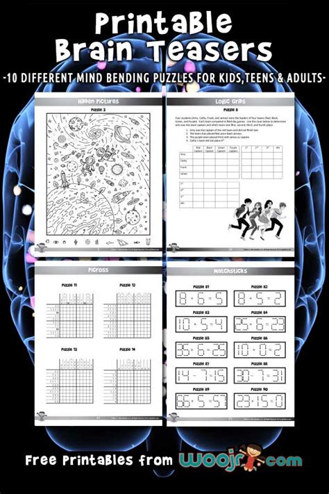 Printable Games & Puzzles: Brain Food and Fun