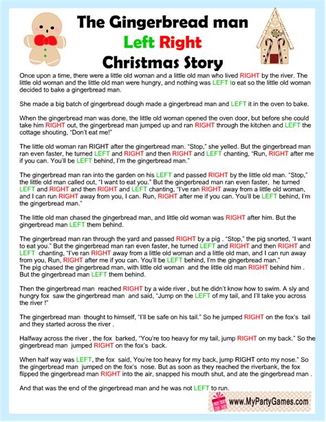 Printable Perfection: Finding & Customizing Your Left Right Christmas Story