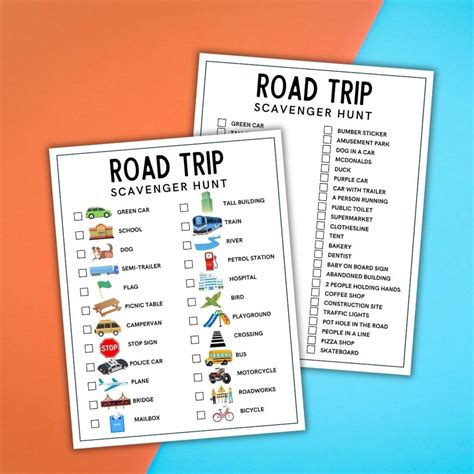 Printable Scavenger Hunts: Adding a Twist to the Road Trip