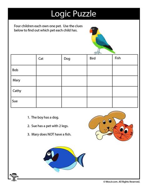 Problem-Solving & Logic Printables