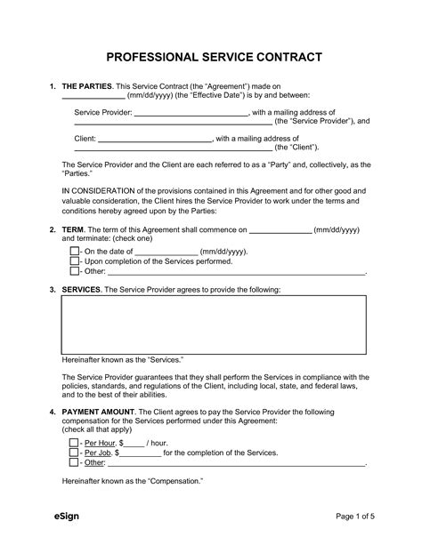 Professional Polish: Service Agreements & Contracts