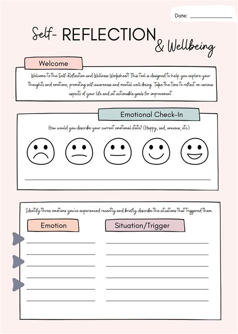 Quick Self-Reflection & Daily Checklists