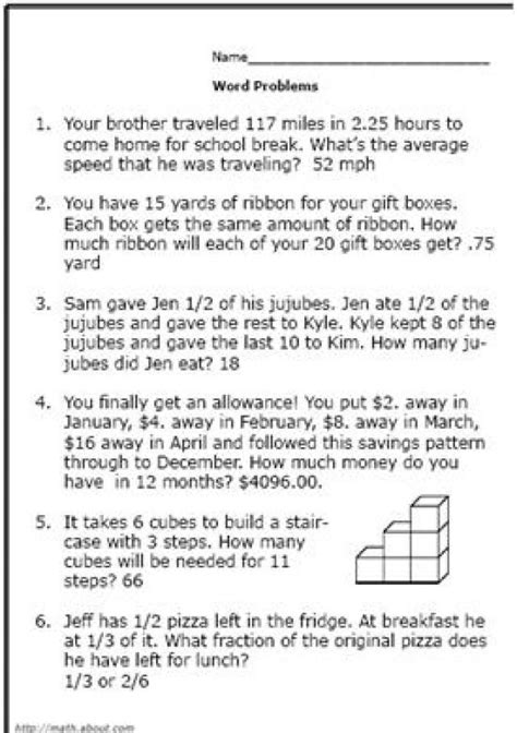 Real-World Math: Problem-Solving & Word Problem Printables