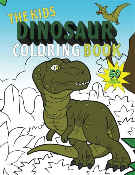 Roarsome Coloring Adventures: Simple Outlines for Creative Kids