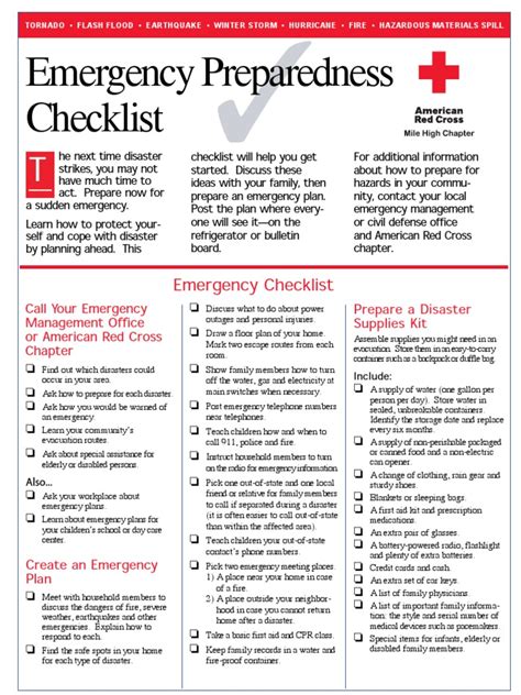 Safety First: Home Environment & Emergency Preparedness Checklists