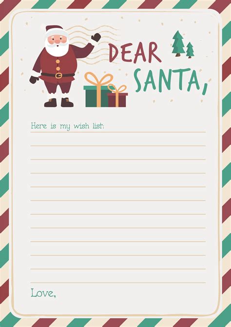 Santa List Printables for Different Age Groups (Toddlers to Teens)
