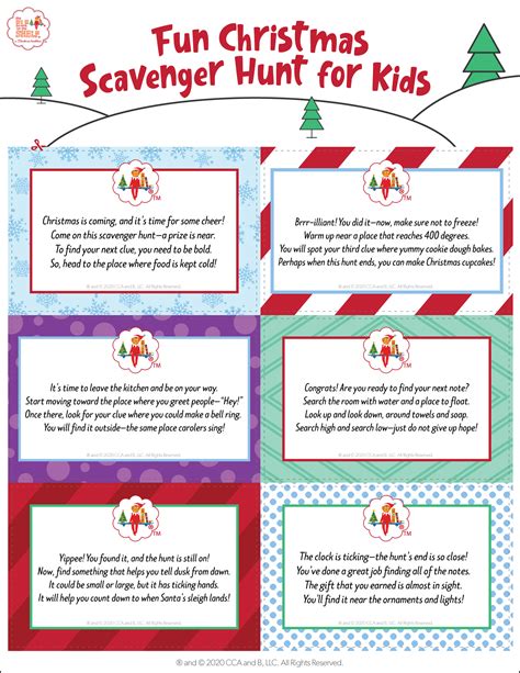 Santa's Secret Missions: Printable Scavenger Hunts & Treasure Trails