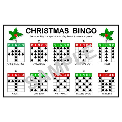 Seasonal & Holiday Cheer: Themed Printable Bingo Patterns