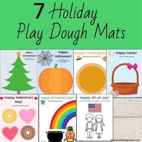 Seasonal & Holiday Play Dough Mats: Celebrating Through Play