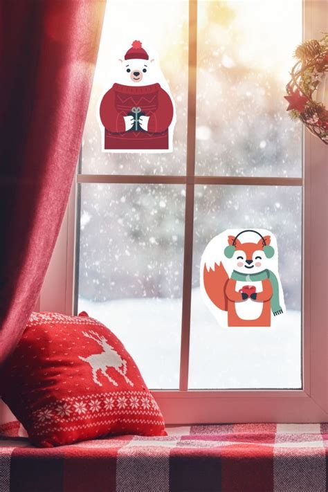 Seasonal & Holiday Sparkle: Decorating with Printable Window Clings