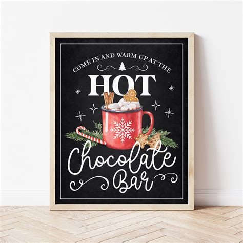 Seasonal Sips: Hot Chocolate Bar Signs for Every Occasion