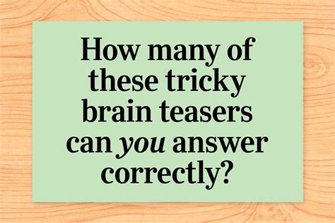 Sharpen Your Mind: Brain Teasers & Puzzles