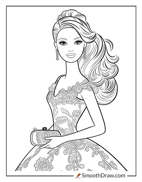 Simple & Detailed: Barbie Pages for Every Age
