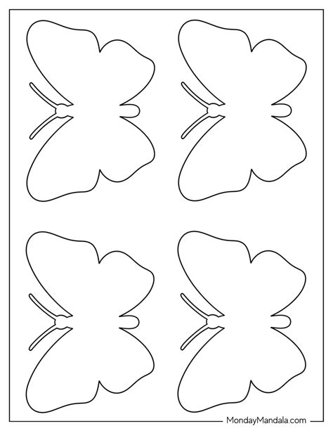 Simple & Sweet: Butterfly Outlines for Little Hands