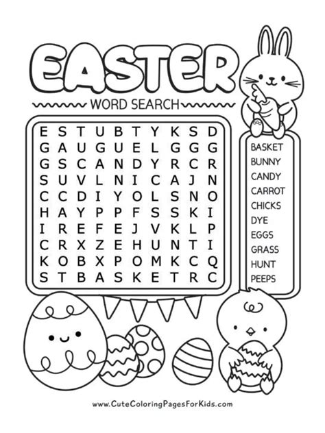 Simple & Sweet: Easter Word Searches for Little Bunnies