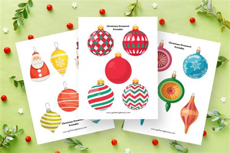 Simple & Sweet: Printable Ornaments & Decorations
