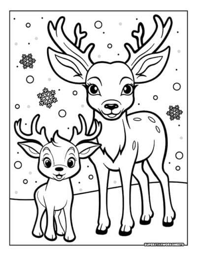 Simple & Sweet Reindeer Pages for Little Hands