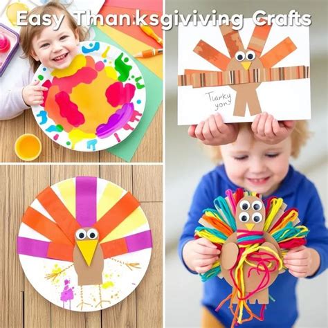 Simple & Sweet Turkey Crafts for Tiny Hands