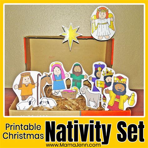 Sparking Wonder: Whimsical & Child-Friendly Printable Nativity Sets