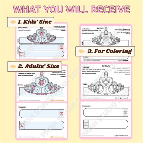 Sparkle & Shine: Princess & Tiara Printable Templates