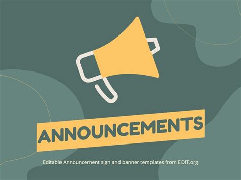 Special Events & Announcements: Getting the Word Out Clearly