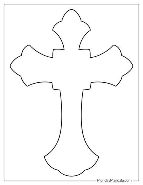 Spiritual & Educational: Printable Cross Templates for Religious Studies & Events