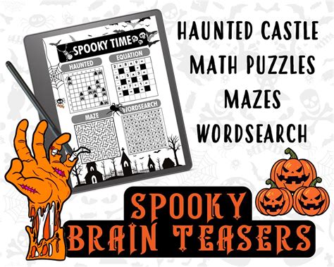 Spooky Brain Teasers & Puzzles for Clever Creeps