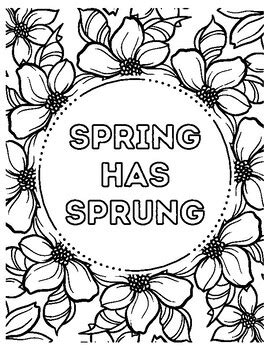Spring Has Sprung! Nature-Inspired Easter Coloring Pages